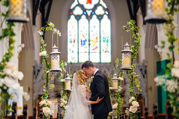 Elegant wedding bouquets and bridal flowers created by Magic Moments Florist